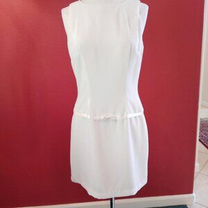 Rampage Cream Drop Waist Dress  Vintage Y2K  Weddings Parties  Slimming  Size 7